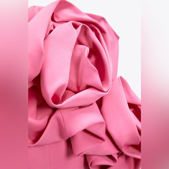 ZARA NWOT voluminous flower dress - Picture 6 of 8